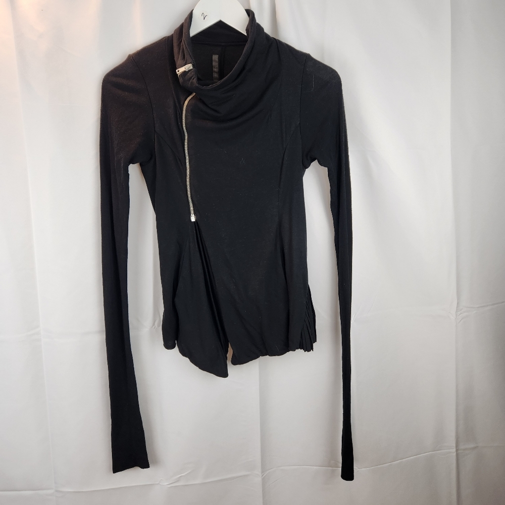 Rick Owens lilies zip up shirt size 4 in VGUC